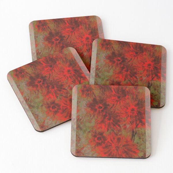 Item preview, Red Flowers designed and sold by Marzena Salwowska.