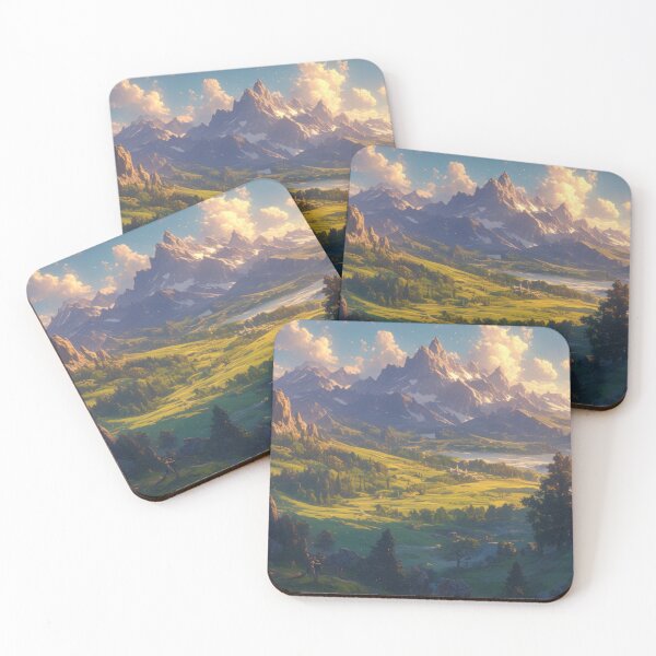 Item preview, Morning splendor in the mountain valley: a new day awakens designed and sold by PinkisCreations.