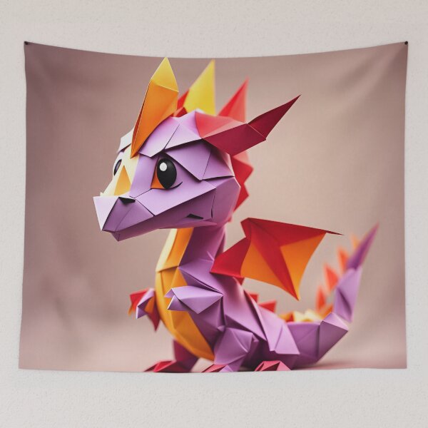 Item preview, Origami Art - Adorable Ember: The Tale of a Baby Dragon designed and sold by ArtfulFolds.