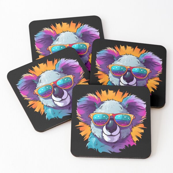 Item preview, Cool Colorful Koala Wearing Sunglasses designed and sold by Leonardo Palumbo.