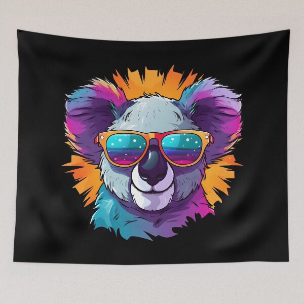 Item preview, Cool Colorful Koala Wearing Sunglasses designed and sold by Leonardo Palumbo.