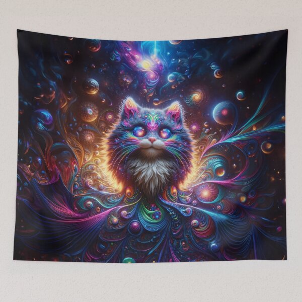 Item preview, Cosmic Feline Whimsy designed and sold by The Cosmic Phenomenon .