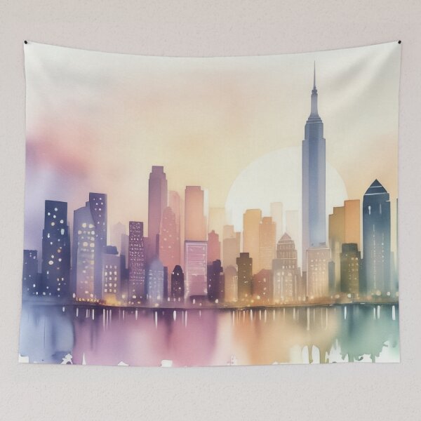 Item preview, Urban Dreamscapes in Watercolor designed and sold by PanoramaPrints.