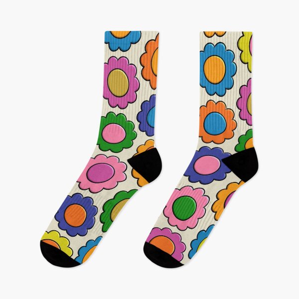 Item preview, Colorful Flowers Happy Retro Plastic-Look Pattern designed and sold by kierkegaard.