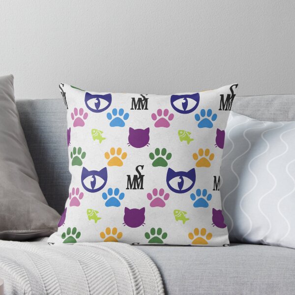 Item preview, Sir Meowton's Palette - Playful Cat Paw Print Pattern designed and sold by Sir Meow Meow.