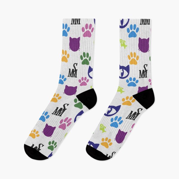Item preview, Sir Meowton's Palette - Playful Cat Paw Print Pattern designed and sold by Sir Meow Meow.