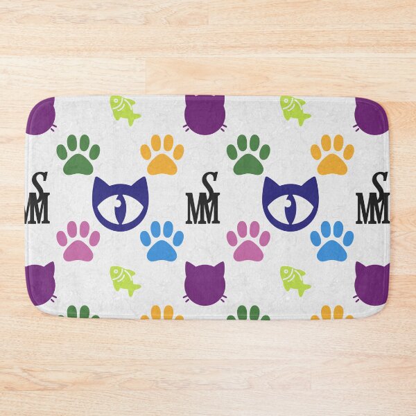 Item preview, Sir Meowton's Palette - Playful Cat Paw Print Pattern designed and sold by Sir Meow Meow.