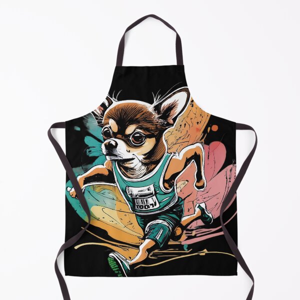 Item preview, chihuahua dog running marathon designed and sold by Furrifico.
