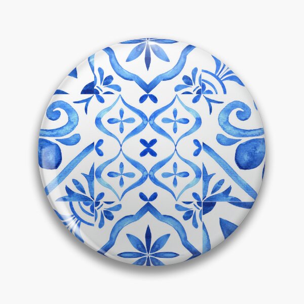 Item preview, Blue and White Ceramic Pattern designed and sold by Inspirely.
