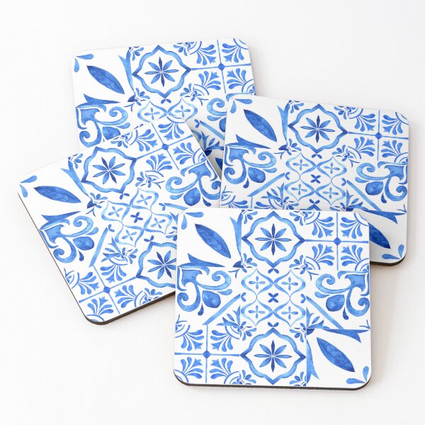 Item preview, Blue and White Ceramic Pattern designed and sold by Inspirely.
