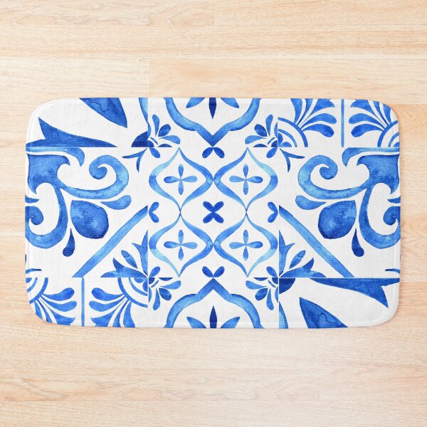 Item preview, Blue and White Ceramic Pattern designed and sold by Inspirely.