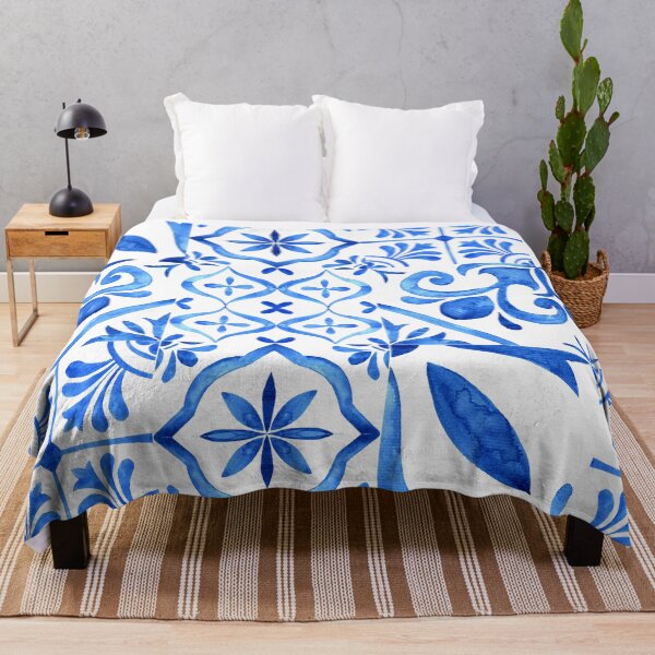 Item preview, Blue and White Ceramic Pattern designed and sold by Inspirely.