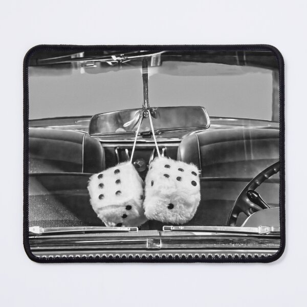 Item preview, Fuzzy Dice On Rear View Mirror designed and sold by CarolM.