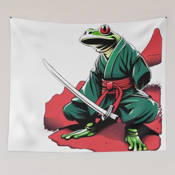 Item preview, Frog samurai 4 designed and sold by DrLekarz.