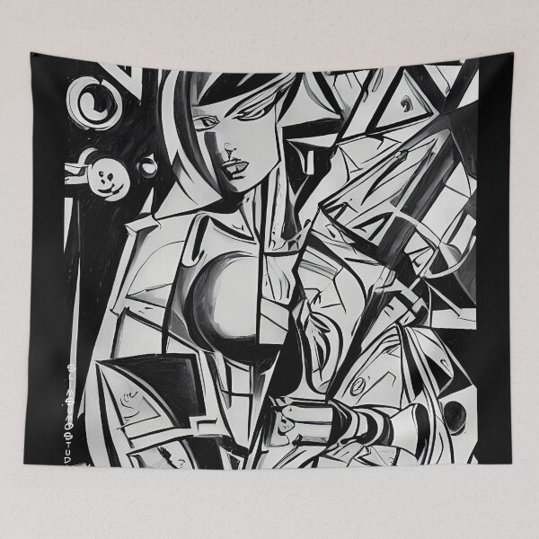 Item preview, Cubistic Girl designed and sold by SlimSumoStudio.