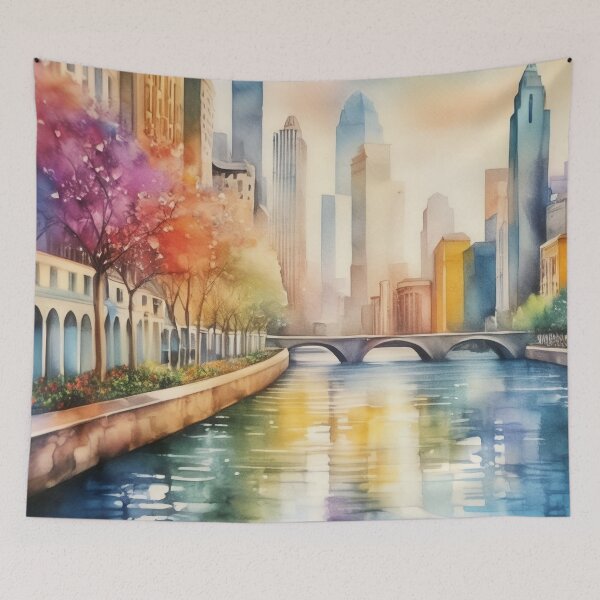 Item preview, Dreamscapes Unbound: Ethereal City Whispers designed and sold by PanoramaPrints.
