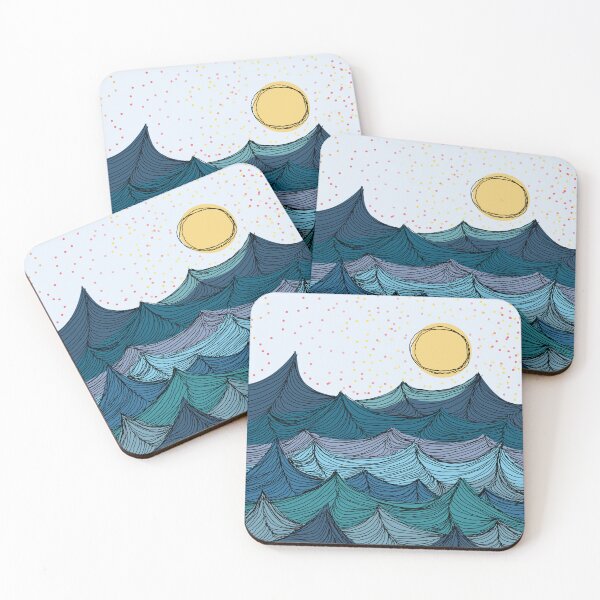 Item preview, Ocean Waves Blue designed and sold by AgelessCreative.
