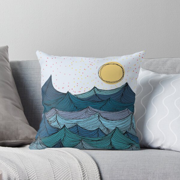 Item preview, Ocean Waves Blue designed and sold by AgelessCreative.