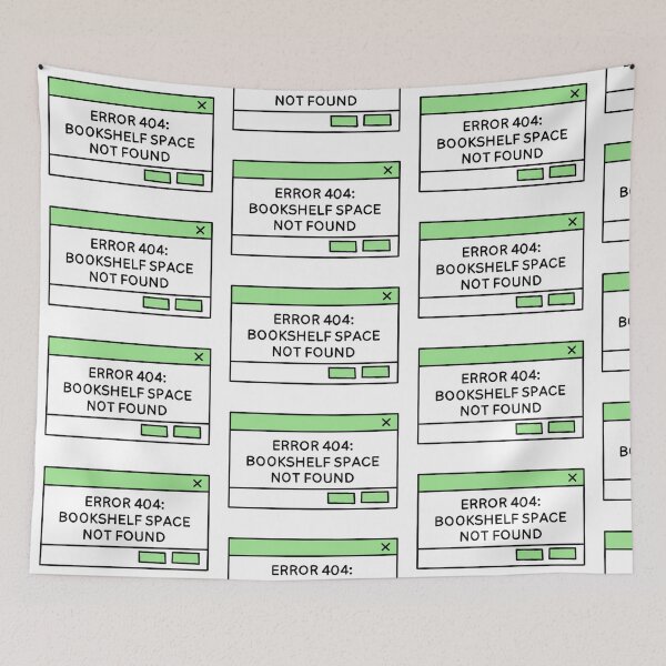 Item preview, Error 404: Bookshelf Full Green designed and sold by Alyssa Caputo.