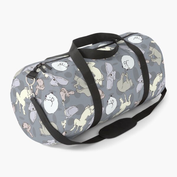 Item preview, Modern Whimsical Sleeping Dogs - Vanilla on  Gunmetal Gray designed and sold by NiranjanaMani.