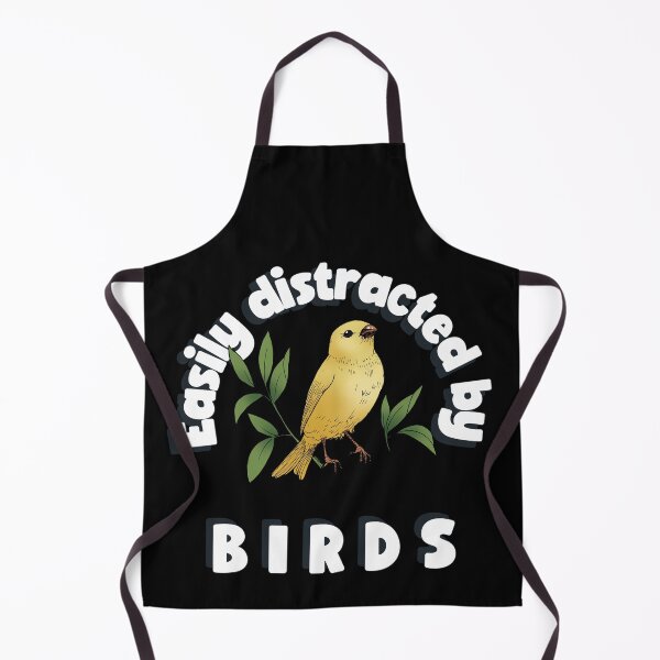 Item preview, Easily distracted by birds, hobbies bird watching funny designed and sold by wittyprinttop.