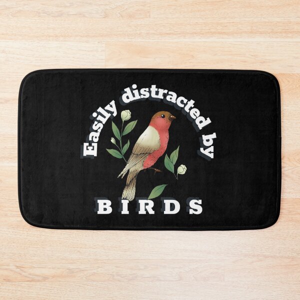 Item preview, Easily distracted by birds, hobbies bird watching funny designed and sold by wittyprinttop.