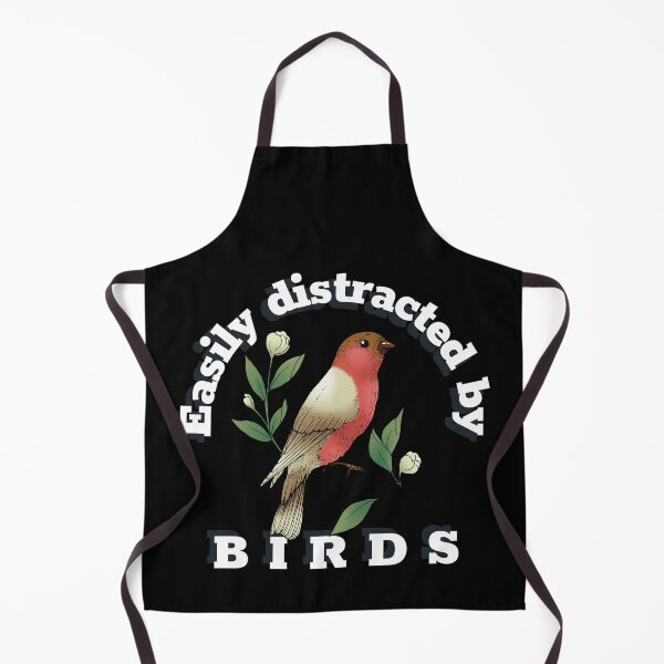 Item preview, Easily distracted by birds, hobbies bird watching funny designed and sold by wittyprinttop.