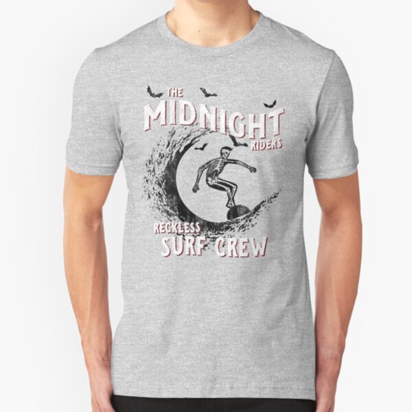 The Midnight Rideres - Reckless Surf Crew Slim Fit T-Shirt