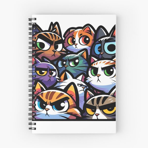 Item preview, suspicious cats designed and sold by Truck Stop One.