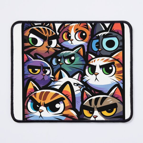 Item preview, suspicious cats designed and sold by Truck Stop One.