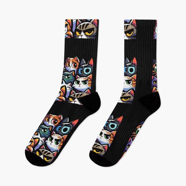 Item preview, suspicious cats designed and sold by Truck Stop One.