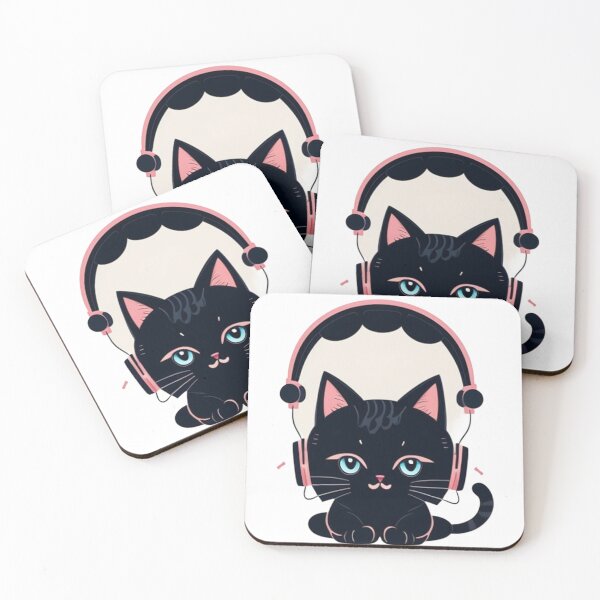 Item preview, Cute cat with headphones designed and sold by FilipJankesoo.