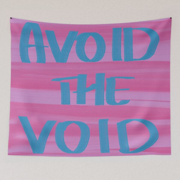 Item preview, AVOID THE VOID word art print designed and sold by nataliavandalia.