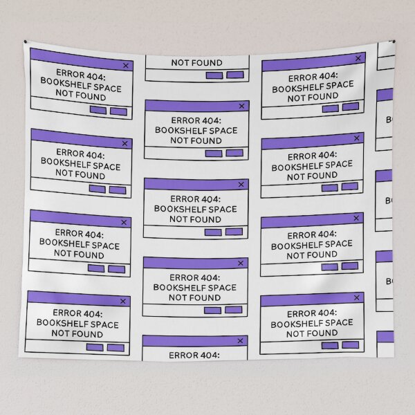 Item preview, Error 404: Bookshelf Full Purple designed and sold by Alyssa Caputo.