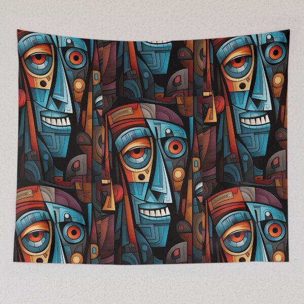 Item preview, Face Abstract Art designed and sold by sheprint.