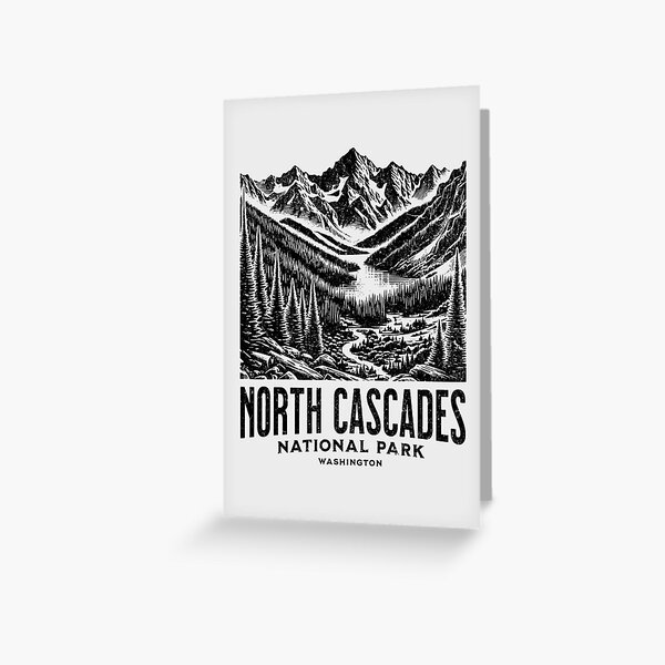 Item preview, North Cascades National Park designed and sold by Rokoyo Prints.