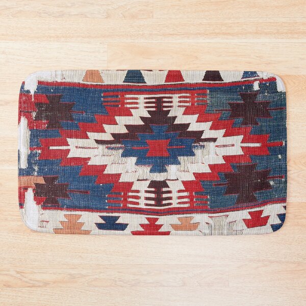 Item preview, Karapinar Antique Tribal Kilim Fragment  designed and sold by Vicky Brago-Mitchell®.