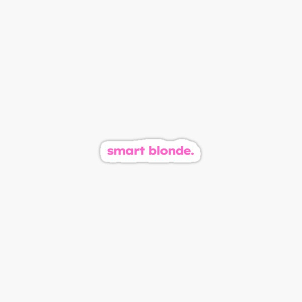 Aperçu de l'œuvre blonde intelligente. créée et vendue par ShirtProse.