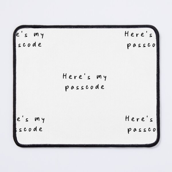 Item preview, Here's my passcode | Minimalist Style | Handwritten Font designed and sold by RM-Journey.
