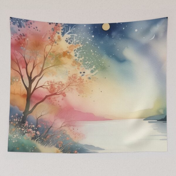 Item preview, A Watercolor Odyssey Through Veils of Light designed and sold by PanoramaPrints.