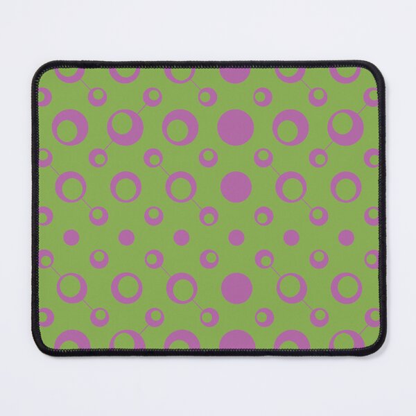 Item preview, Lime Green Purple Circle Bubble Ring Molecule Flow Pop Art Modern Pattern designed and sold by PenguinForests.
