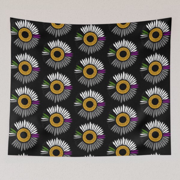 Item preview, Demisexual Aromantic Sunflower designed and sold by thechronicsloth.