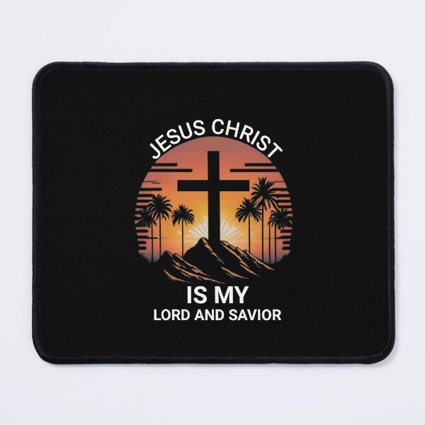 Item preview, "JESUS CHRIST IS MY LORD AND SAVIOR".JESUS IS MY LORD AND SAVIOR WITH CROSS, designed and sold by ChristianArt6.