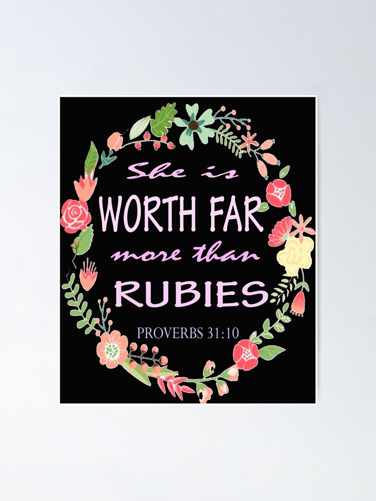 Worth Far More Than Rubies {Poster} Worth Far More Than Rubies {Poster}