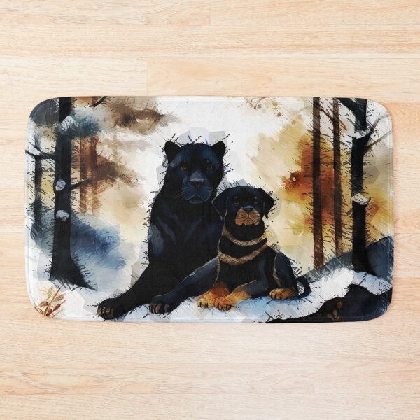 Item preview, The Black Panther and The Rottweiler designed and sold by Helios Be. Lavsh.