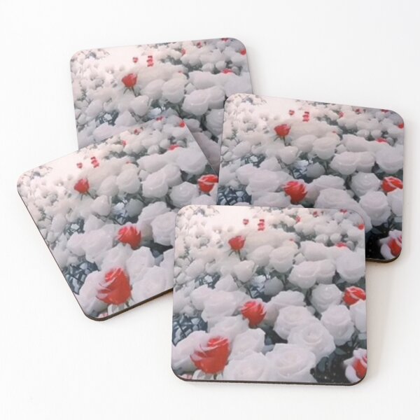 Item preview, Snowy Roses: Elegance and Calm in a Winter Landscape?❄️ designed and sold by TroviTutto.