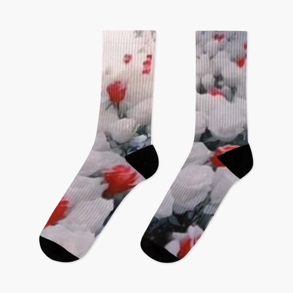 Item preview, Snowy Roses: Elegance and Calm in a Winter Landscape?❄️ designed and sold by TroviTutto.