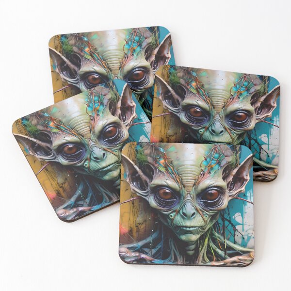 Item preview, Alien Graffiti Art Portrait designed and sold by TheArtOfPat.