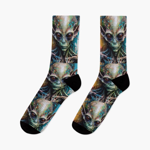 Item preview, Alien Graffiti Art Portrait designed and sold by TheArtOfPat.