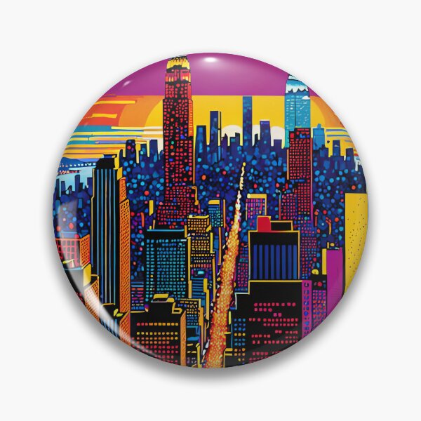 Item preview, Luminous Cityscapes: A Pointillist Dream designed and sold by PanoramaPrints.